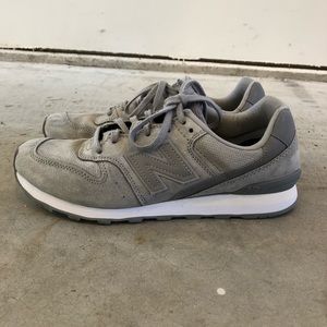 Womens New Balance 696 Suede Gray 8.5
